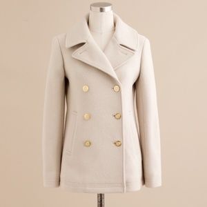J.Crew Majesty Stadium Cloth Wool blend Peacoat size 2 XS